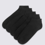 M&S Collection 5 Pairs of Trainer Liner Socks