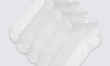 M&S Collection 5 Pairs of Trainer Liner Socks