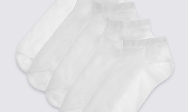 M&S Collection 5 Pairs of Trainer Liner Socks