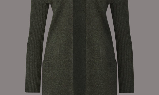 Autograph Pure Cashmere Open Front 2 Pocket Cardigan