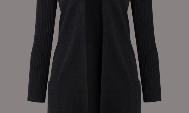 Autograph Pure Cashmere Open Front 2 Pocket Cardigan