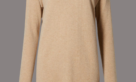 Autograph Pure Cashmere Seam Slash Neck Jumper