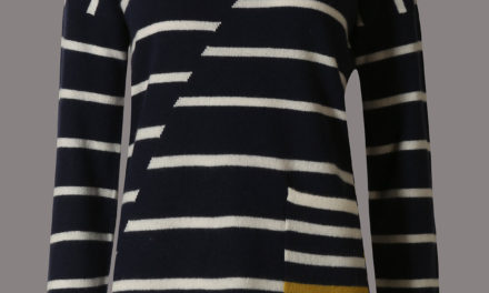 Autograph Pure Cashmere Striped Jumper