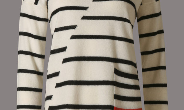 Autograph Pure Cashmere Striped Jumper