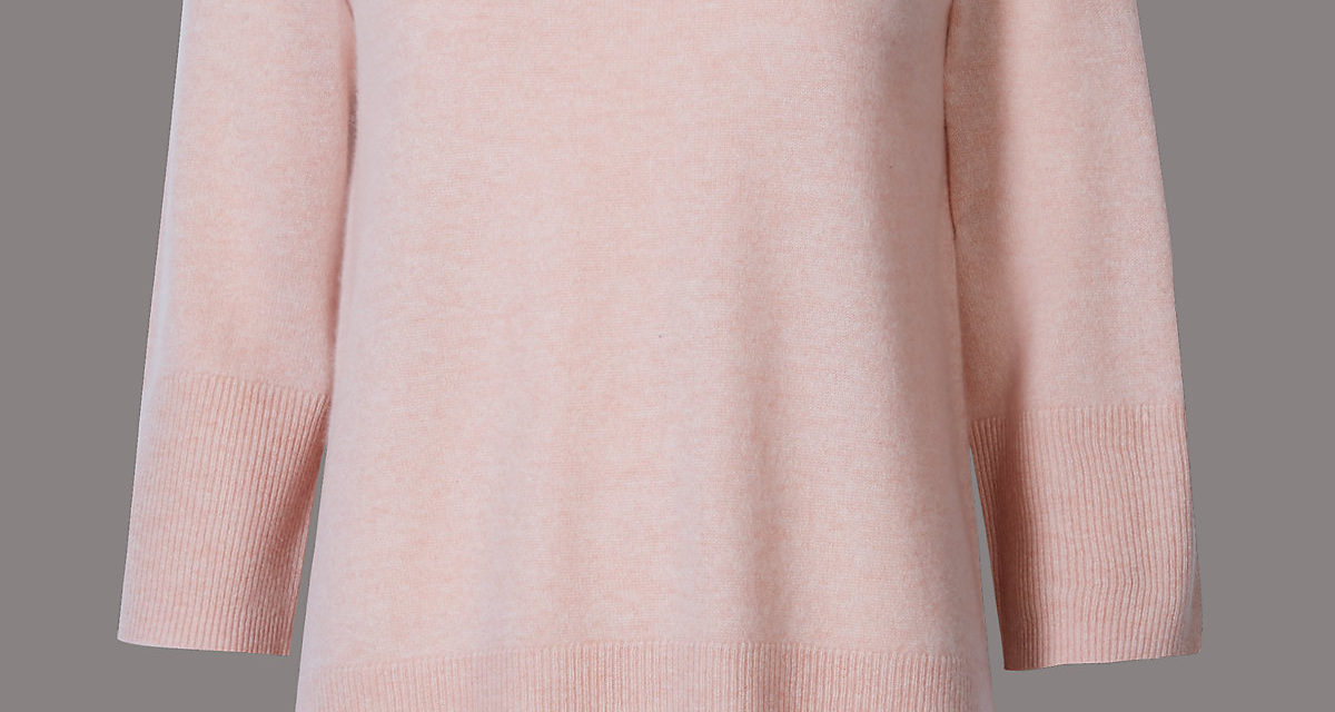 Autograph Pure Cashmere 3/4 Sleeve Jumper