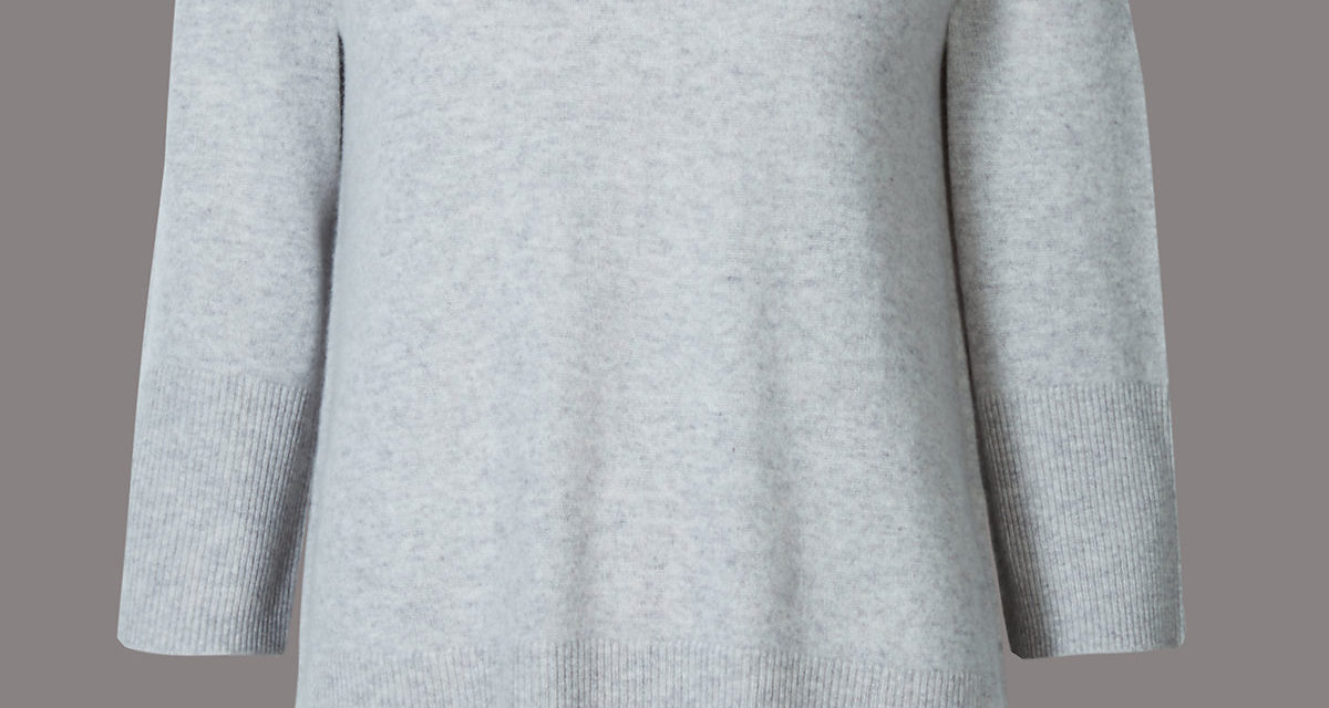 Autograph Pure Cashmere 3/4 Sleeve Jumper