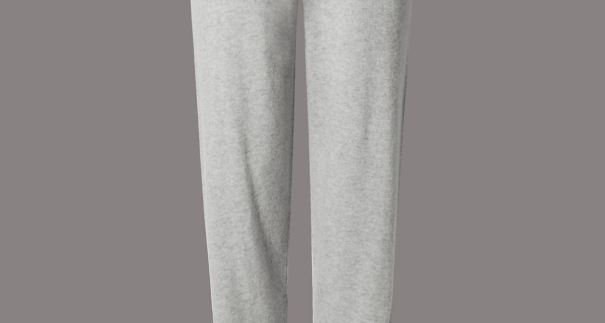 Autograph Pure Cashmere Contrasting Edge Joggers