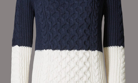 Autograph Colour Block Cable Jumper