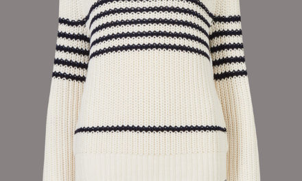 Autograph Striped Chunky Jumper