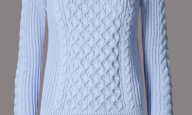 Autograph Textured Cable Knit Jumper