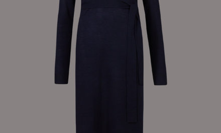 Autograph V-Neck Jumper Dress with Belt