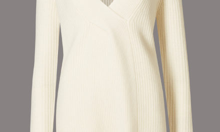 Autograph Pure Cashmere Ribbed V-Neck Jumper