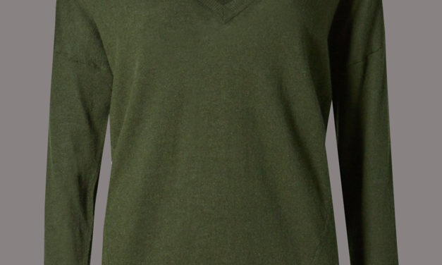 Autograph Wool Blend V-Neck Jumper