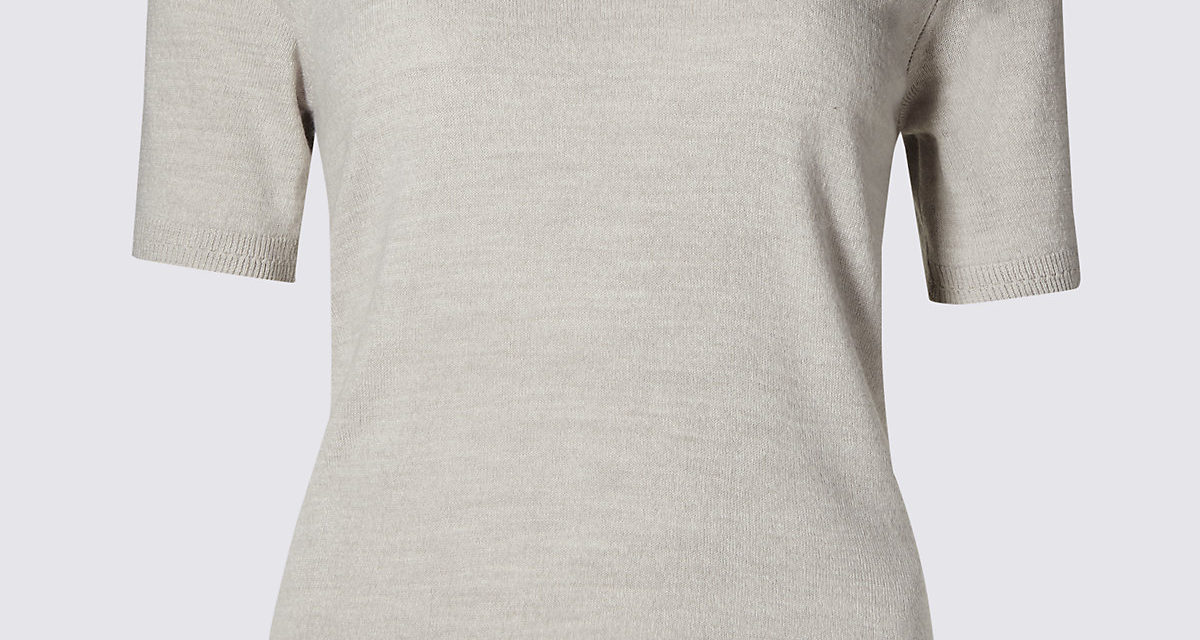 Classic Cashmilon Round Neck Short Sleeve Jumper