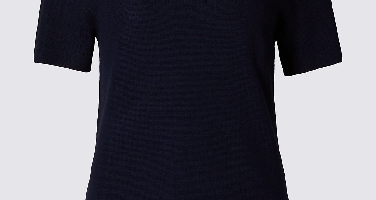 Classic V-Neck Half Sleeve Jumper