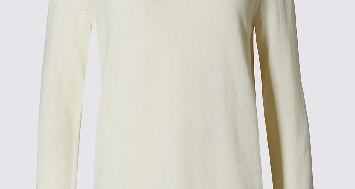 Classic Pure Cotton Contrasting Edge Jumper