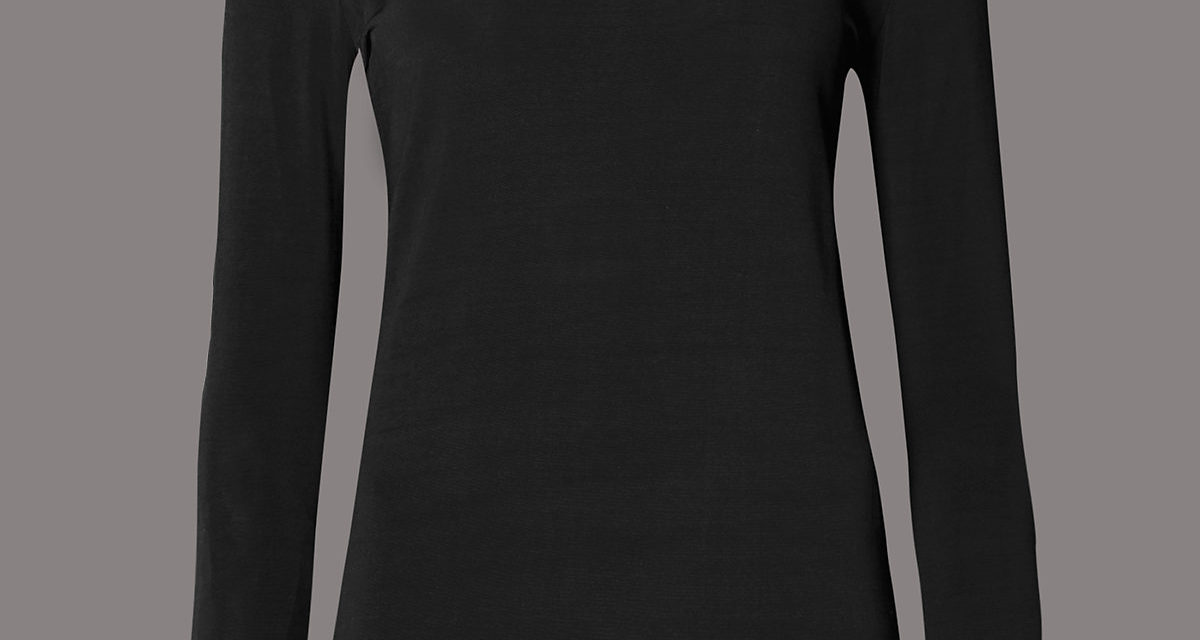 Autograph Slinky Roll Neck Long Sleeve Jersey Top