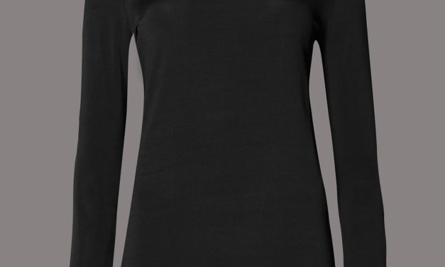 Autograph Slinky Roll Neck Long Sleeve Jersey Top