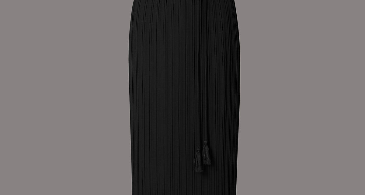 Autograph Pleated Midi Dress