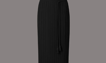 Autograph Pleated Midi Dress