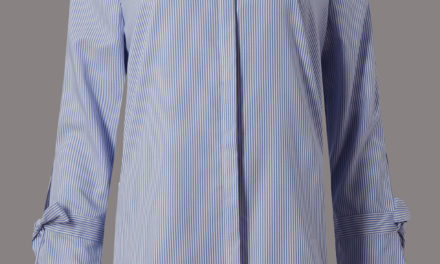 Autograph Pure Cotton Striped Poplin Shirt