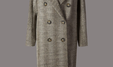 Autograph Textured Double Breasted Coat