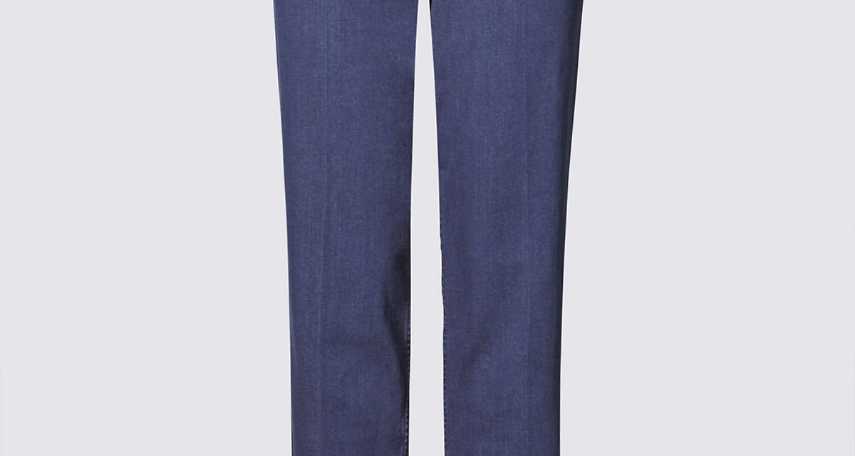 Classic Mid Rise Straight Leg Jeans