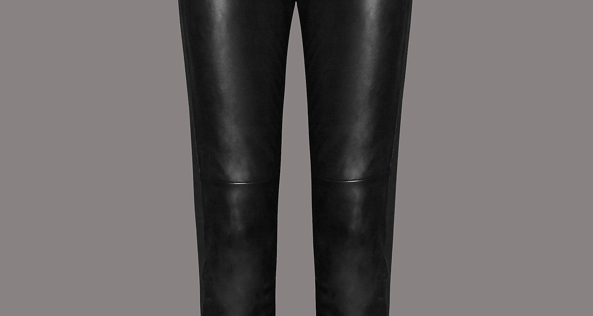 Autograph Leather Ponte Skinny Leggings