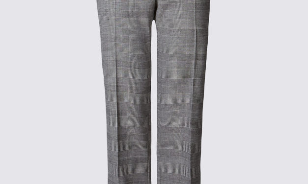 Classic Checked Straight Leg Trousers