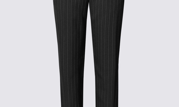 Classic Pinstripe Straight Leg Trousers