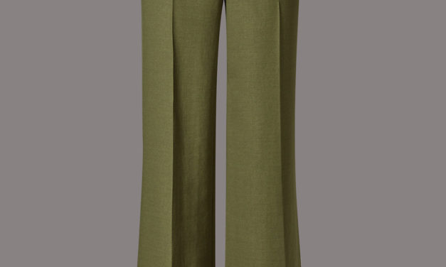 Autograph Single Pleated Wide Leg Trousers