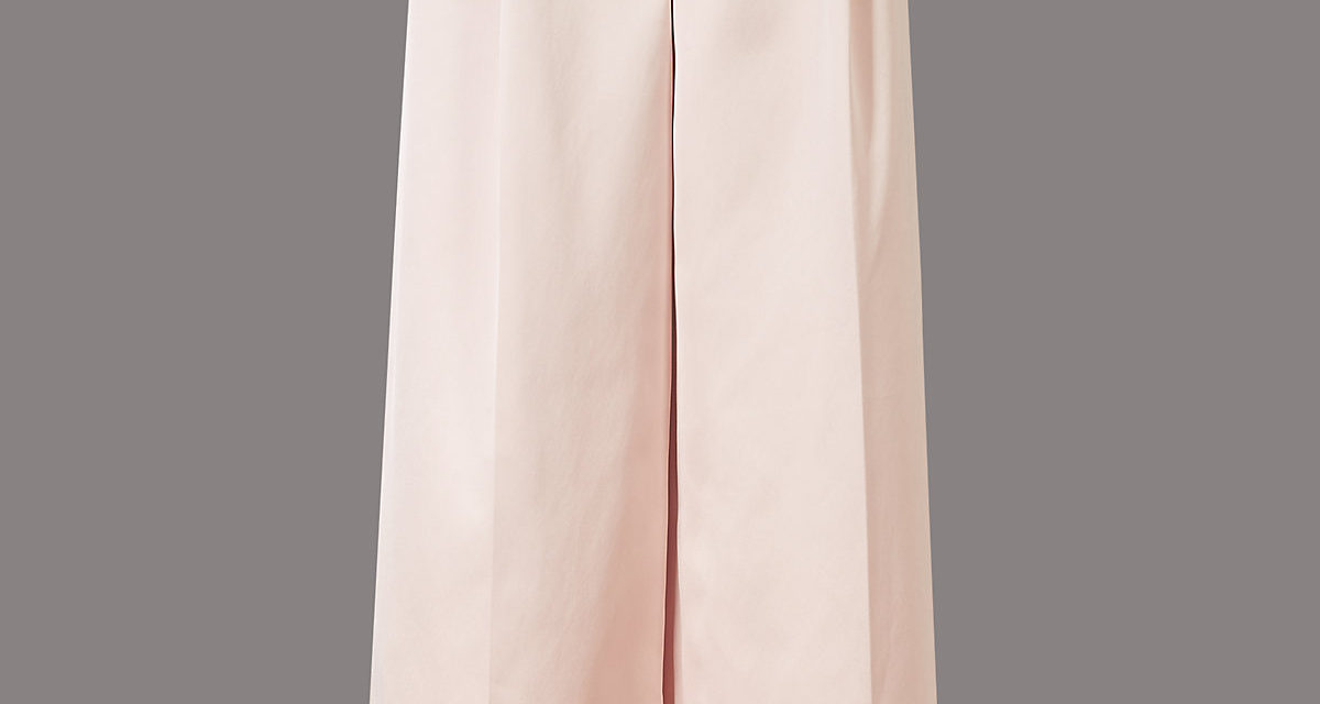 Autograph Satin Wide Leg Trousers