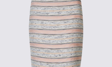 Classic Striped Pencil Skirt