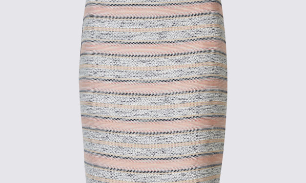 Classic Striped Pencil Skirt