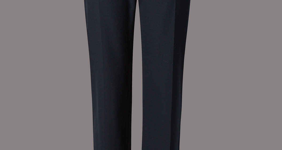 Autograph Wool Blend Tapered Leg Trousers