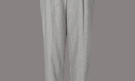 Autograph Wool Blend Front Pleated Trousers