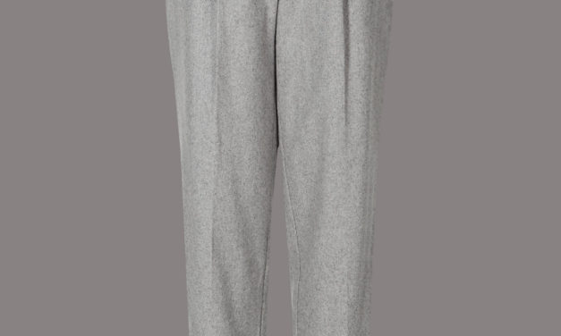 Autograph Wool Blend Front Pleated Trousers